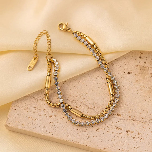 Rhinestone Tennis Bracelet