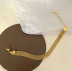 Gold Mesh Chain Bracelet