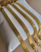 Gold Mesh Chain Bracelet