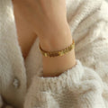 Gold Mesh Chain Bracelet