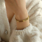 Gold Mesh Chain Bracelet