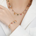 Multicolor Crystal Charm Set