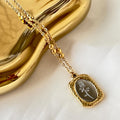 Rose Medallion Pendant Necklace