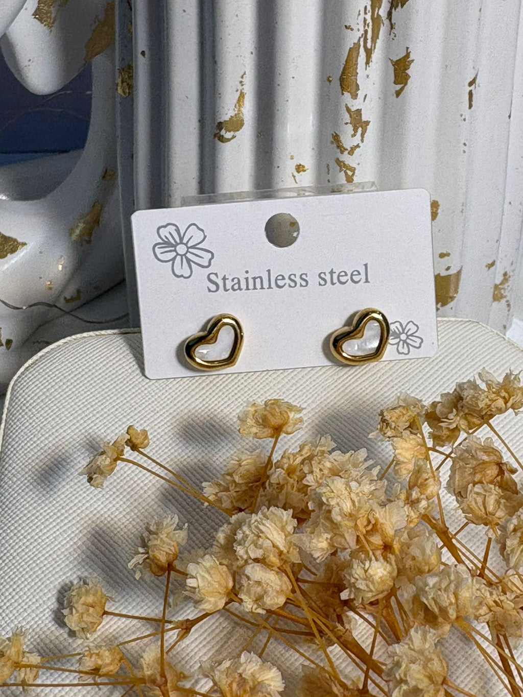 Puffy Heart Studs