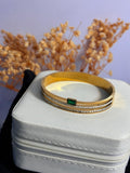Emerald Zircon Hand Cuff