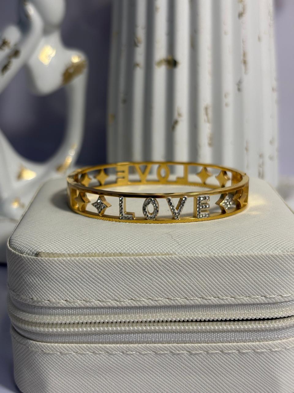 Love Hand Cuff - Stainless