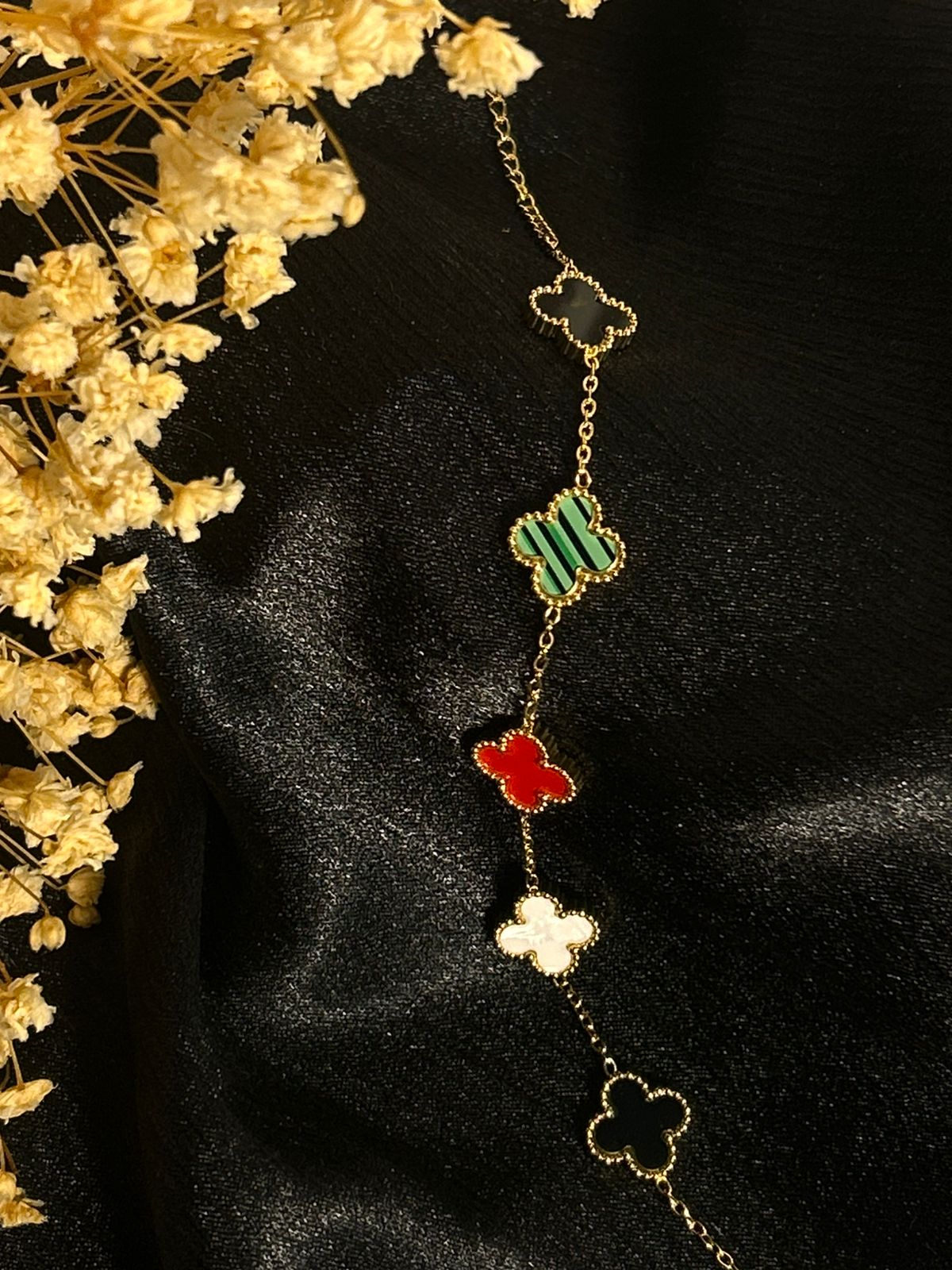 Colorful Clover Bracelet
