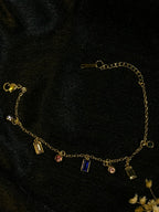 Multi Gemstone Charm Bracelet