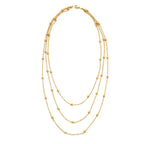 Three Layer Ball Chain Necklace