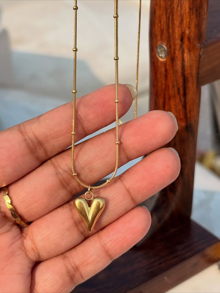 Bow Heart Necklace