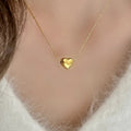 S Heart Necklace