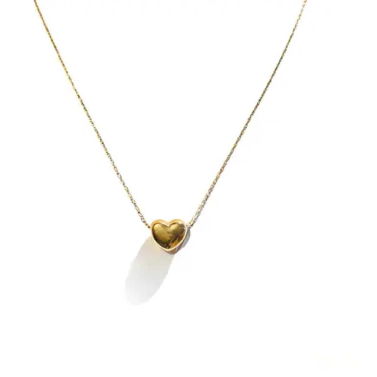 S Heart Necklace