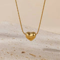 S Heart Necklace