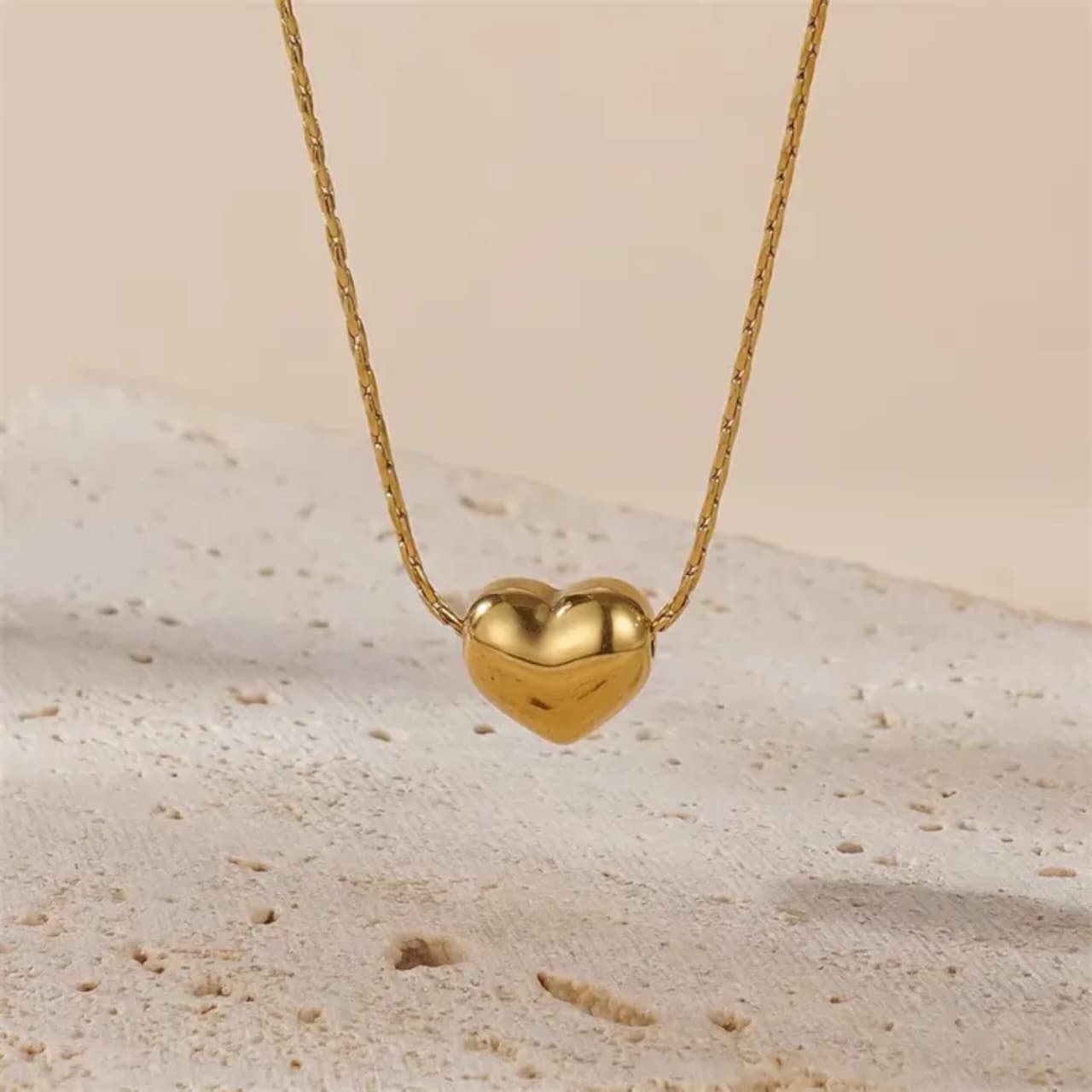 S Heart Necklace