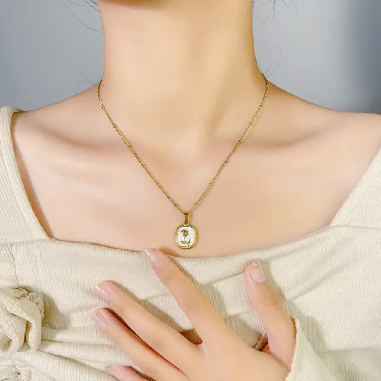 Rose Stainless Necklace