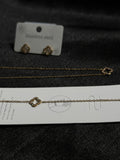 Hollow Clover Studded Set