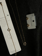Hollow Clover Studded Set
