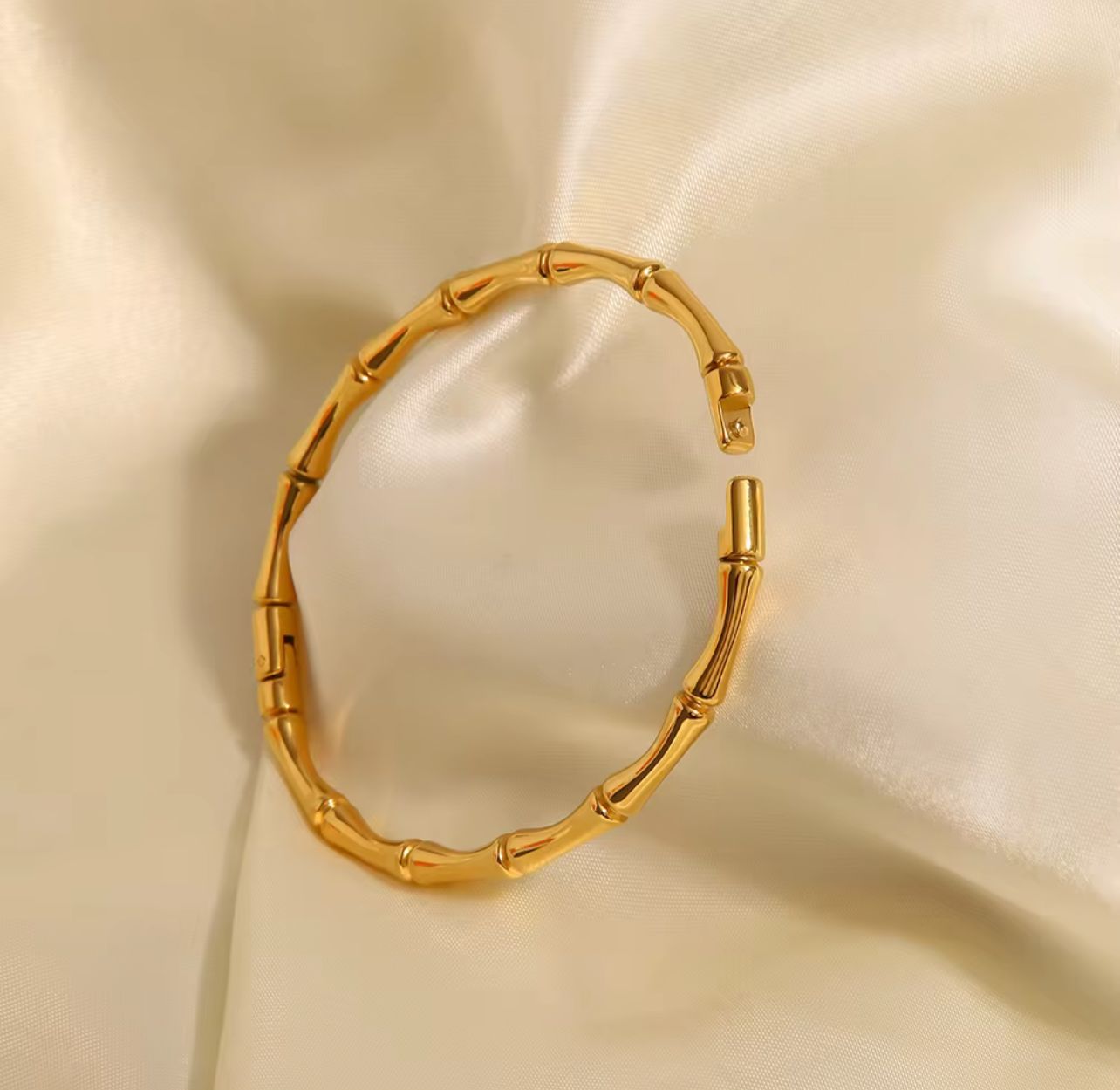 Bamboo Joint Cuff Bangle