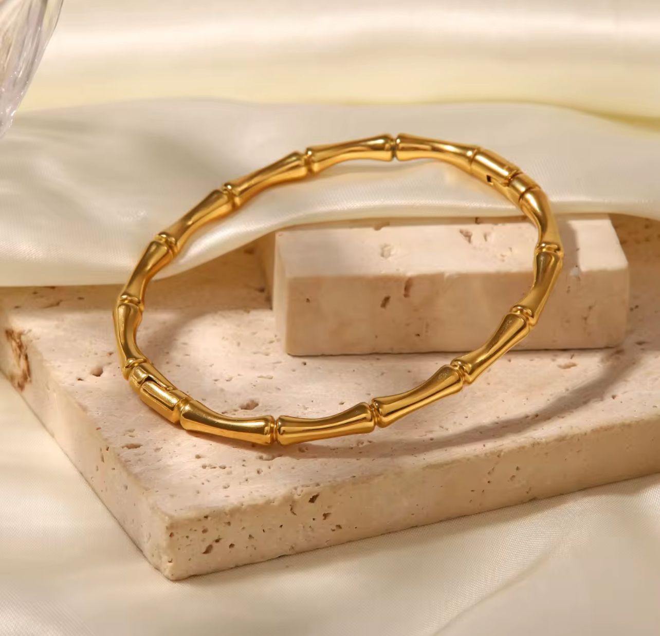 Bamboo Joint Cuff Bangle