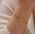 Bamboo Joint Cuff Bangle