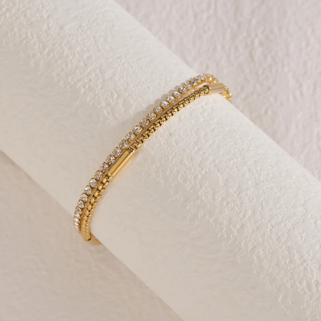Rhinestone Tennis Bracelet