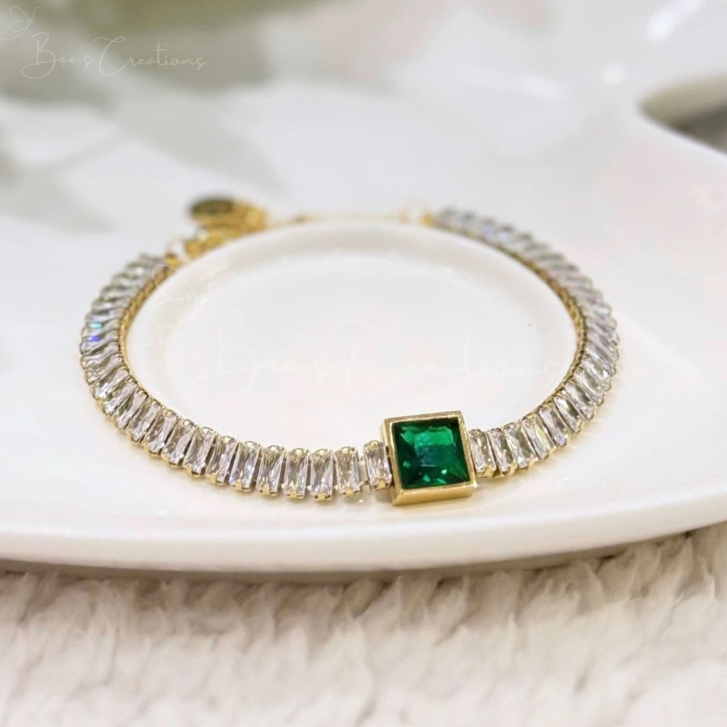 Emerald Zircon Bracelet