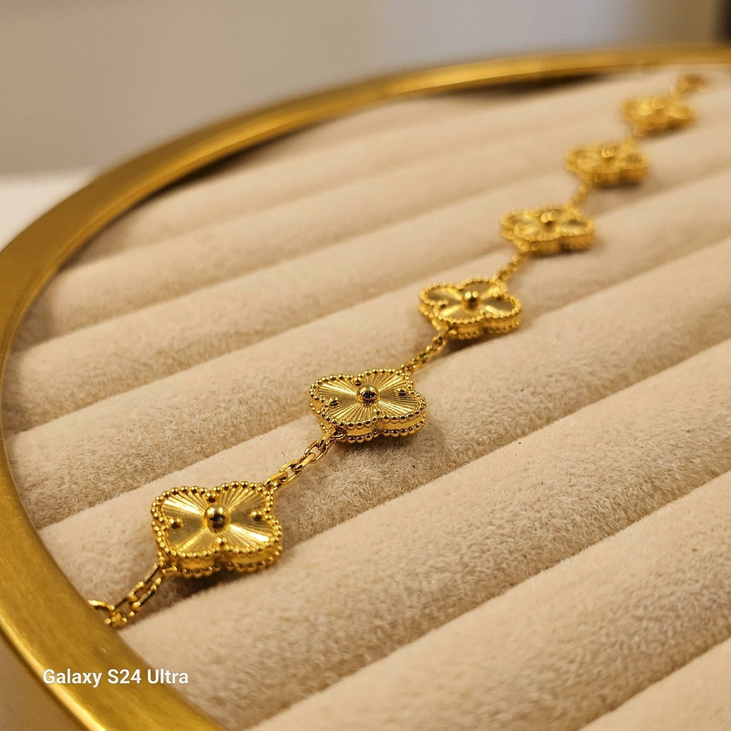 Gold Clover Bracelet